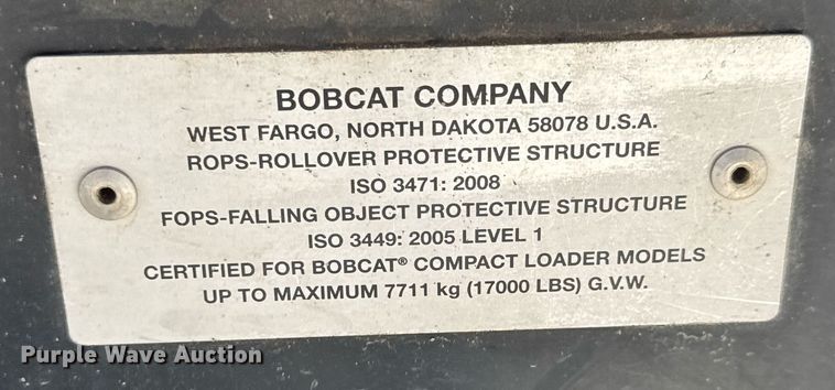 image for item DY0001 2015 Bobcat S590 skid steer loader