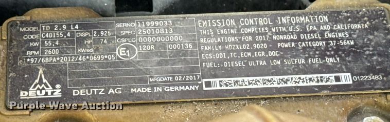 image for item DY0007 2017 Vermeer RTX750 trencher