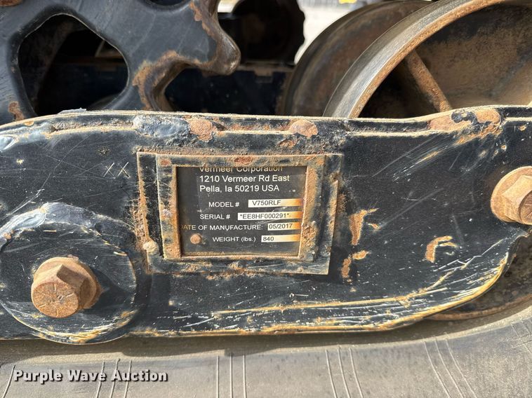 image for item DY0007 2017 Vermeer RTX750 trencher