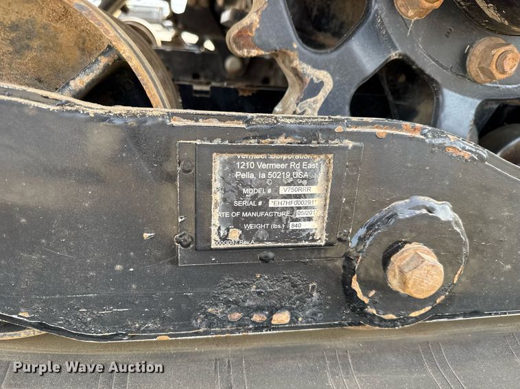 image for item DY0007 2017 Vermeer RTX750 trencher