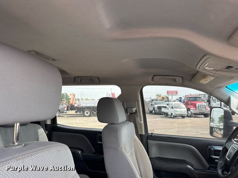 image for item DY0011 2015 GMC Sierra 3500HD Crew Cab utility bed pickup truck