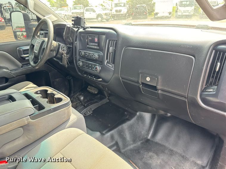 image for item DY0011 2015 GMC Sierra 3500HD Crew Cab utility bed pickup truck