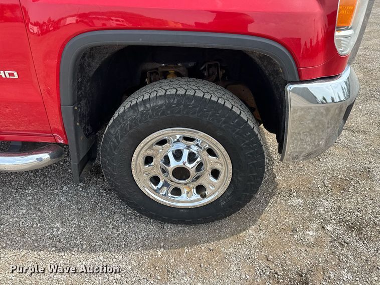 image for item DY0011 2015 GMC Sierra 3500HD Crew Cab utility bed pickup truck