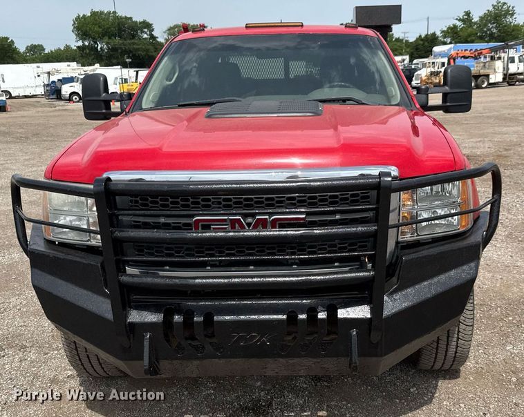 image for item DY0012 2013 GMC Sierra 3500HD Crew Cab utility bed pickup truck