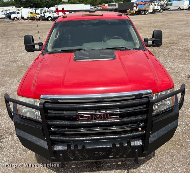 image for item DY0012 2013 GMC Sierra 3500HD Crew Cab utility bed pickup truck