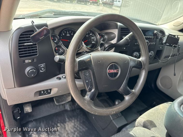 image for item DY0012 2013 GMC Sierra 3500HD Crew Cab utility bed pickup truck