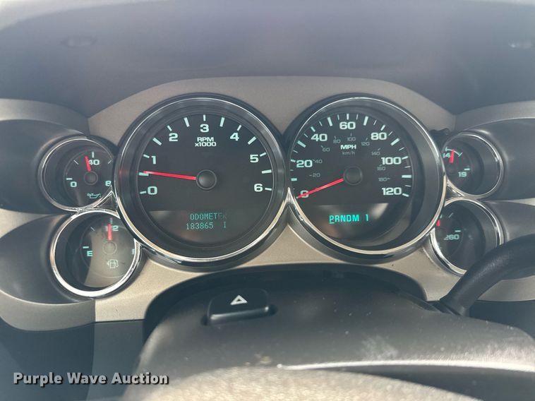 image for item DY0012 2013 GMC Sierra 3500HD Crew Cab utility bed pickup truck