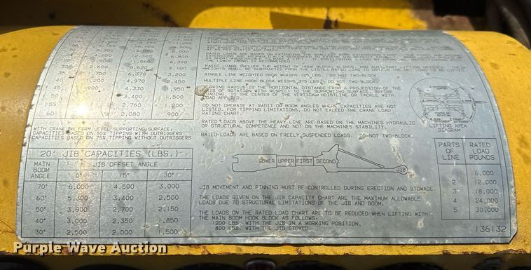 image for item DY0023 1999 Galion 150FA crane