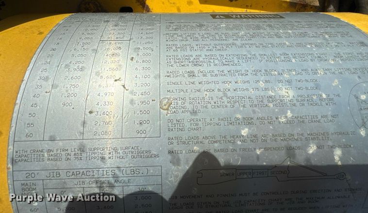 image for item DY0023 1999 Galion 150FA crane