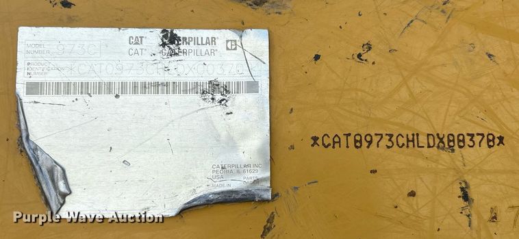 image for item DY2518 2008 Caterpillar 973C track loader