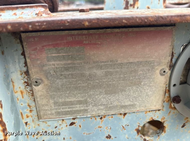 image for item DZ4178 1997 Interstate equipment trailer