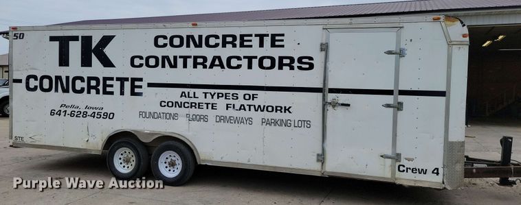 image for item EA2450 2002 Shadowmaster enclosed cargo trailer