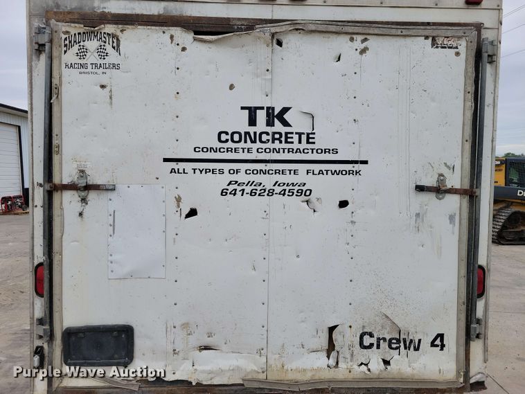 image for item EA2450 2002 Shadowmaster enclosed cargo trailer