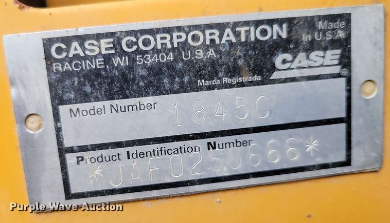 image for item EA2453 1998 Case 1845C skid steer loader