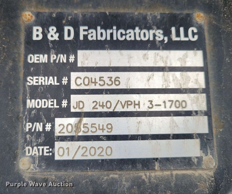 image for item EA2455 2018 KBI Viper Metal VPH 3-1700 excavator screening bucket