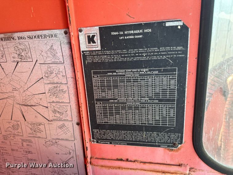 image for item EB2558 1971 Koehring 1066 excavator