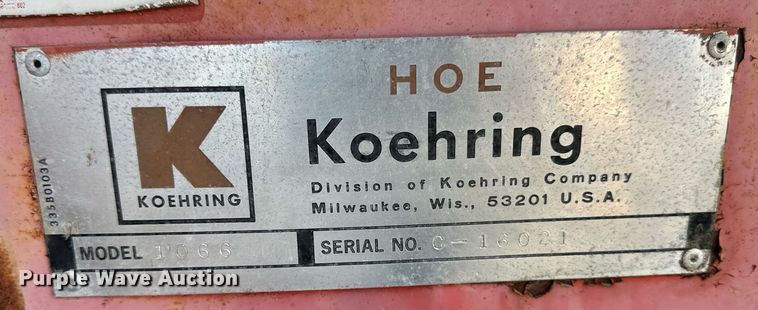 image for item EB2558 1971 Koehring 1066 excavator