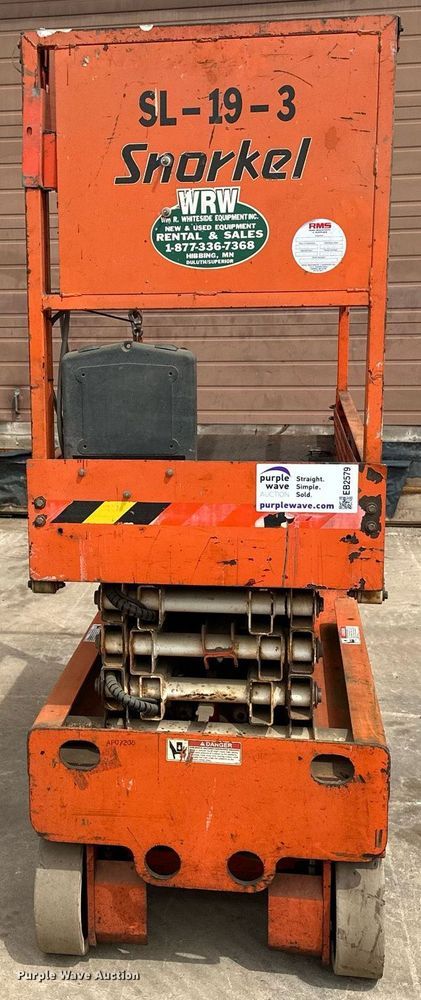 image for item EB2579 2007 Snorkel S1930 scissor lift