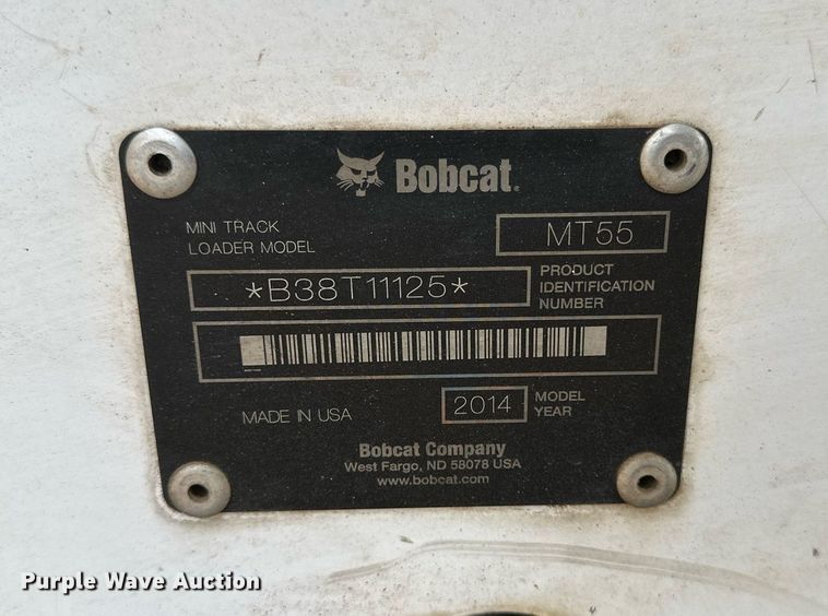 image for item EB2580 2014 Bobcat MT55 compact utility loader