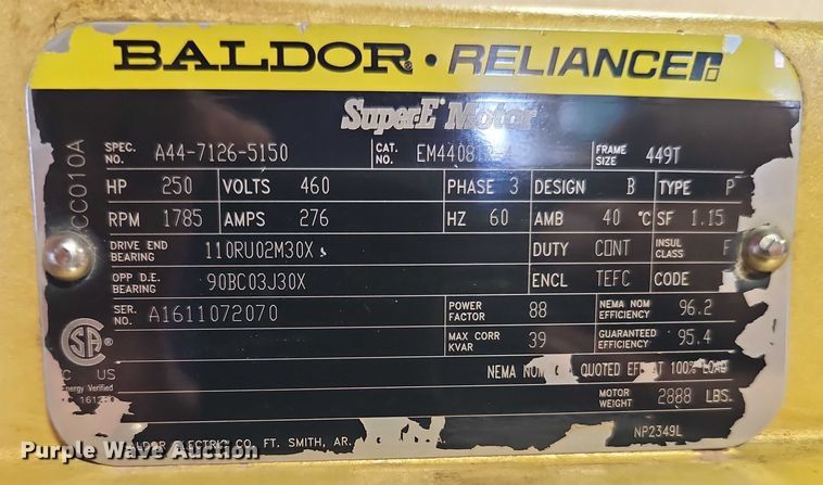 image for item EB8073 Baldor Super E Motors electric motor