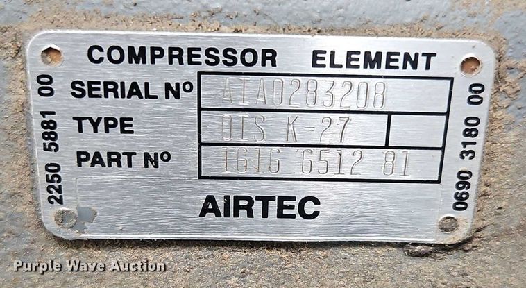 image for item EB8077 2000 Atlas Copco XAS 96 air compressor