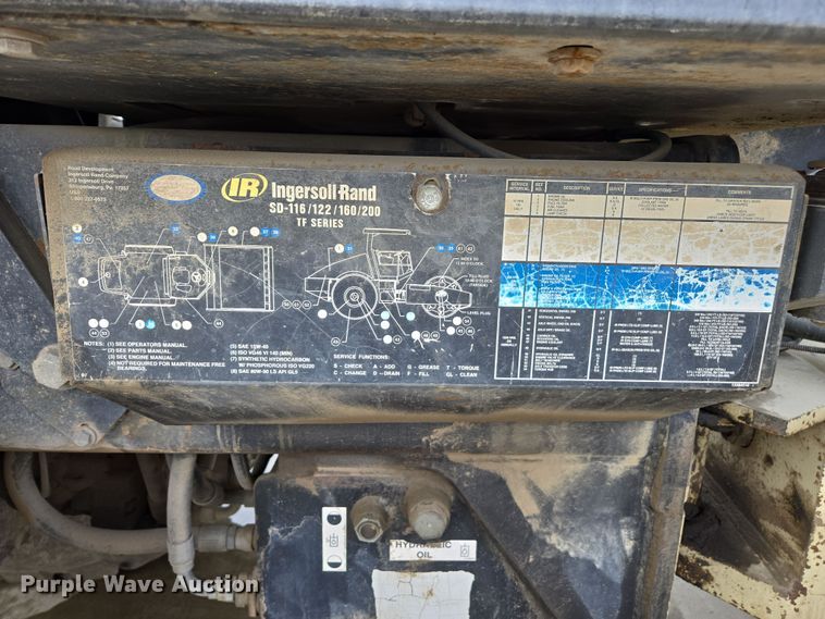 image for item EC0921 2004 Ingersoll Rand SD-122DX TF single drum vibratory roller