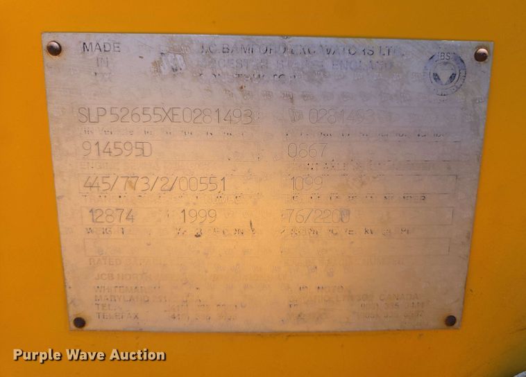 image for item EC1028 1999 JCB 526 telehandler