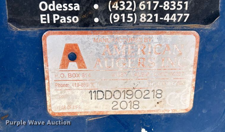 image for item EC1371 2018 American Auger DD110 directional boring unit