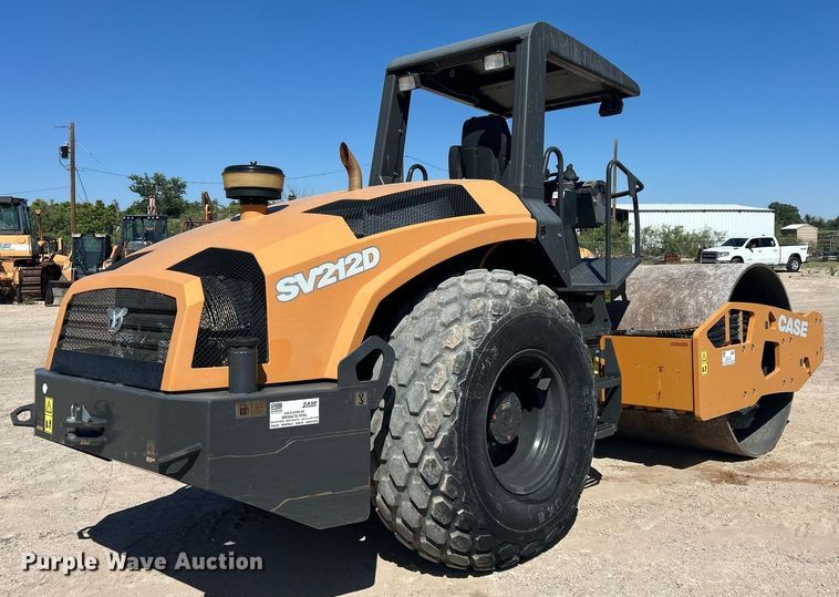 image for item EC1394 2018 Case SV 212D single drum vibratory roller