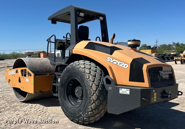 image for item EC1394 2018 Case SV 212D single drum vibratory roller