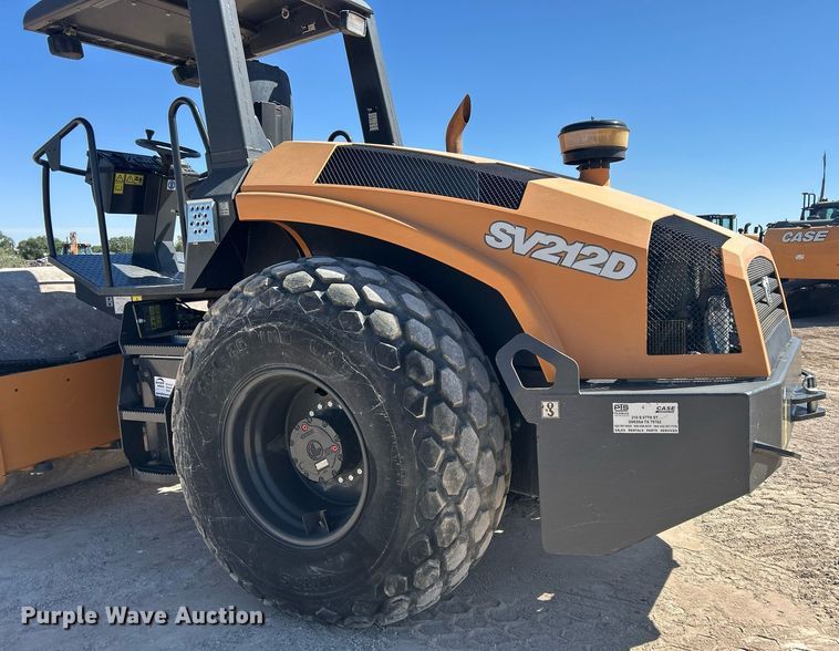 image for item EC1394 2018 Case SV 212D single drum vibratory roller