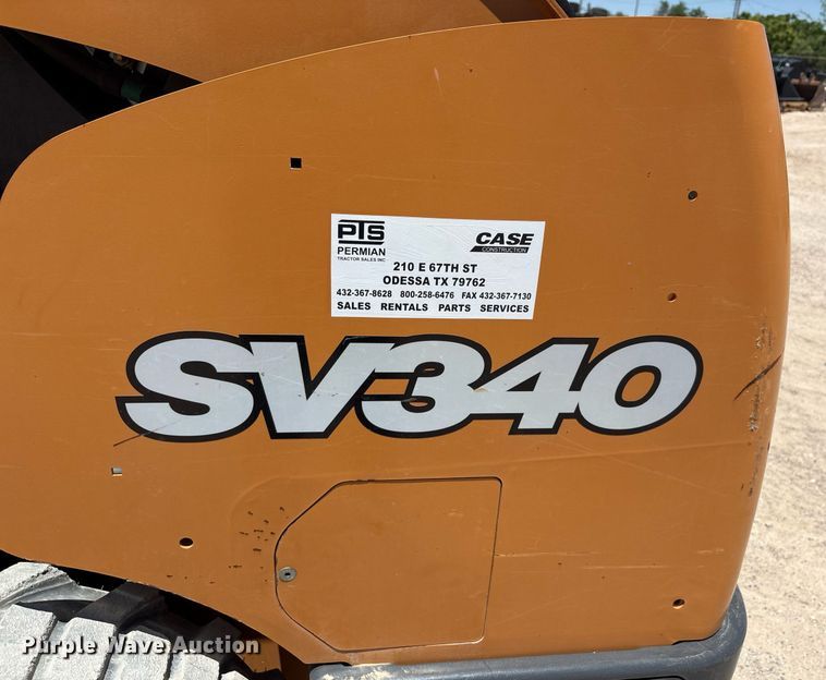 image for item EC1396 2019 Case SV340 skid steer loader