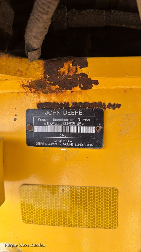image for item EC3571 2019 John Deere 544L wheel loader