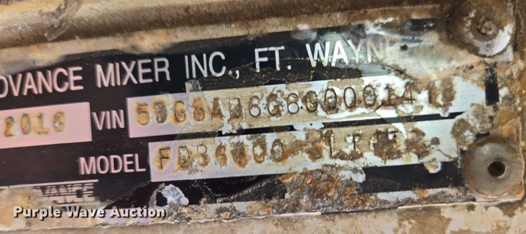 image for item EC4207 2016 Terex Advance Mixer ready mix truck