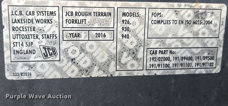image for item EC4209 JCB 930 forklift