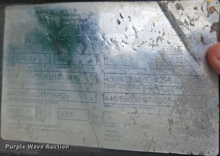 image for item EC4209 JCB 930 forklift