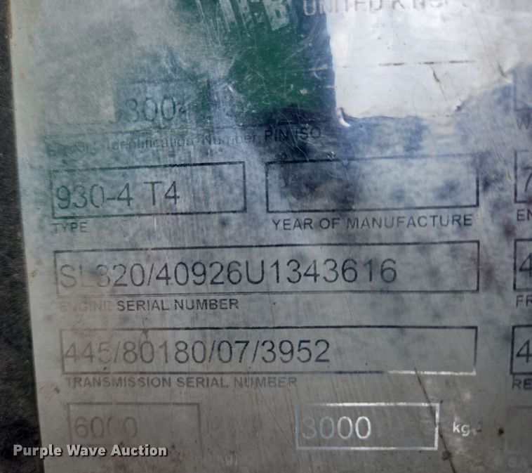 image for item EC4209 JCB 930 forklift