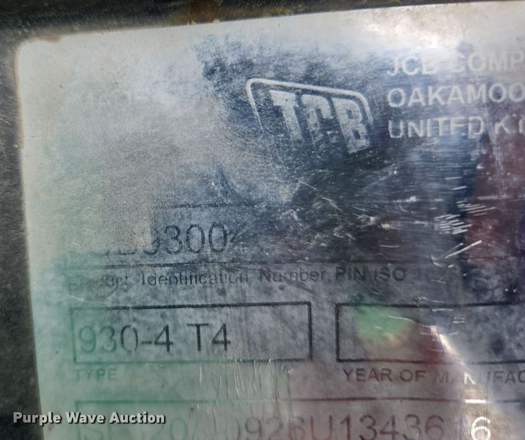 image for item EC4209 JCB 930 forklift