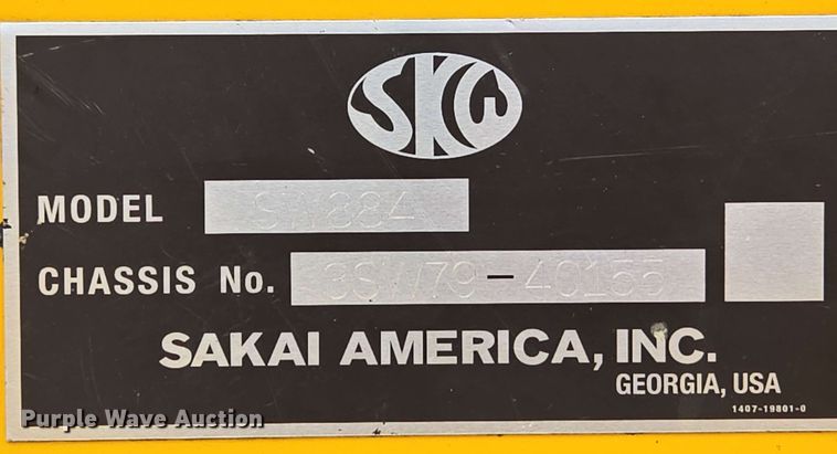 image for item EC4216 2019 Sakai SW884 double drum vibratory roller