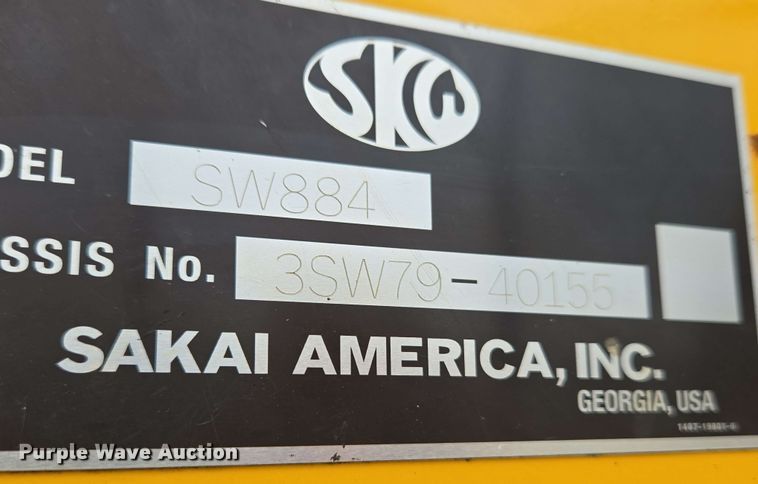 image for item EC4216 2019 Sakai SW884 double drum vibratory roller