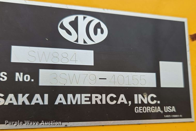 image for item EC4216 2019 Sakai SW884 double drum vibratory roller