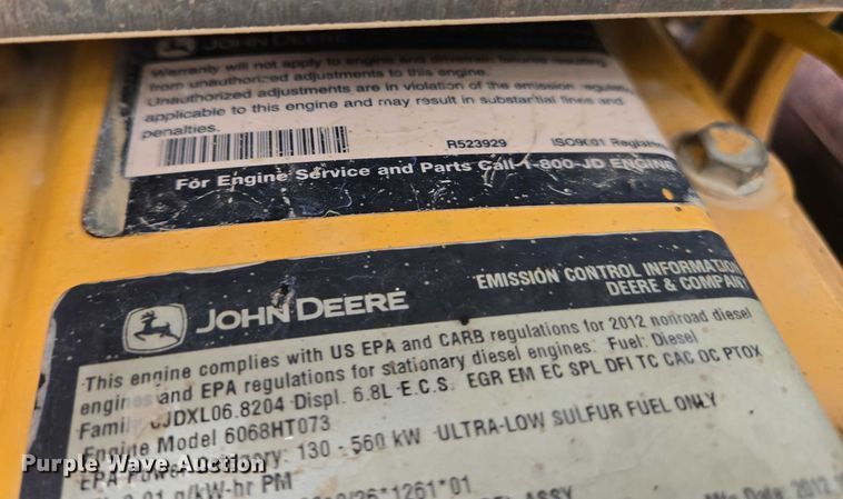 image for item EC4263 2013 John Deere 250G LC excavator