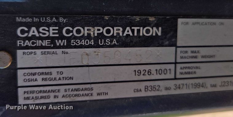 image for item ED1984 2001 Case 580 Super M backhoe