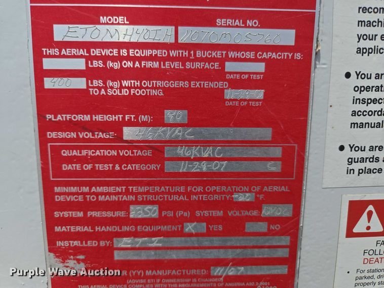 image for item ED1992 2016 Ford F550 Super Duty XL bucket truck