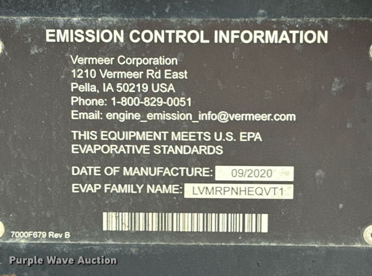 image for item ED5633 2021 Vermeer CV573GT vacuum excavator