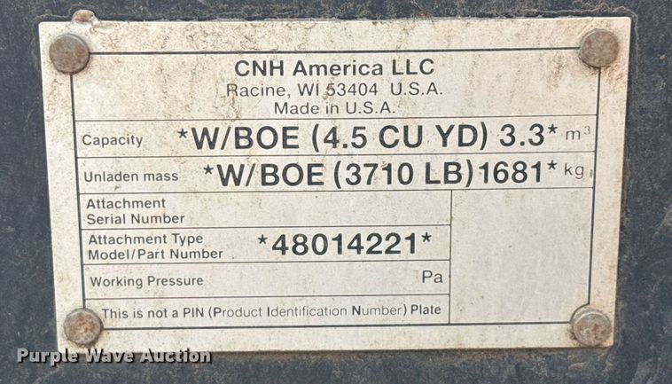 image for item ED5639 2014 Case 821F wheel loader