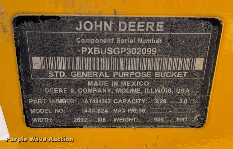 image for item EF1994 2023 John Deere 524P wheel loader