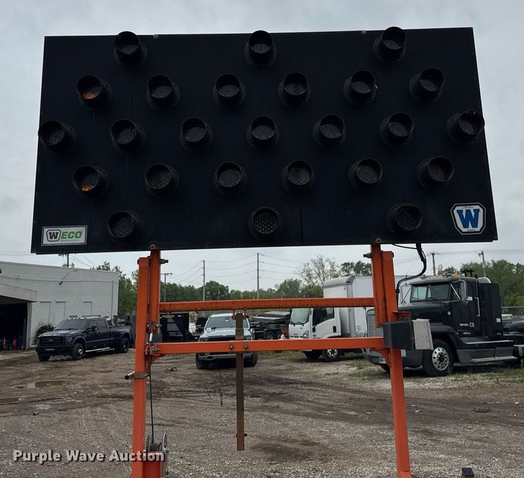 image for item EF2043 2015 Wanco WTSP arrow board trailer