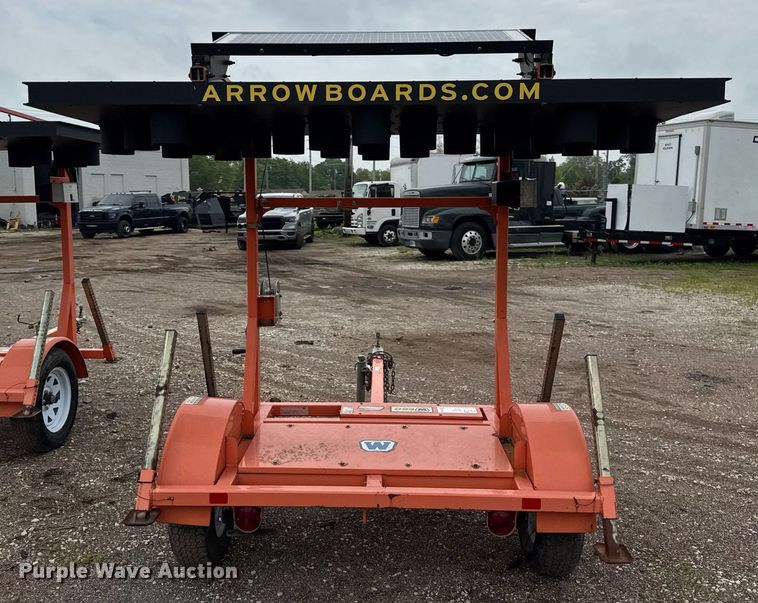 image for item EF2044 2015 Wanco WTSP arrow board trailer