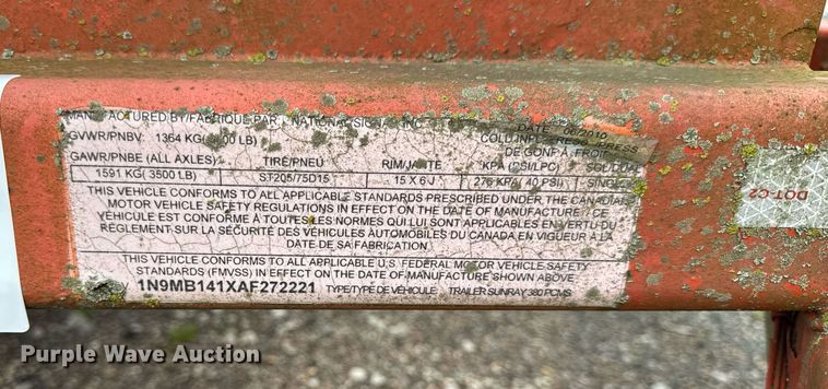 image for item EF2045 2010 National signal Sun ray 380 message board trailer